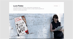 Desktop Screenshot of lucieflebbe.de